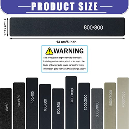 Honoson 20 Pcs Sanding Sticks Model, Low Grits Rating, Classic Style - style: Classic Style