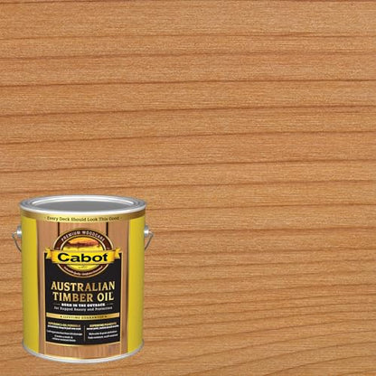 Cabot Australian Timber Oil Wood Stain and Protector, Natural, 1 Gallon - color: Natural, size: Gallon