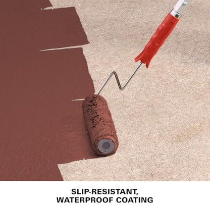 KILZ Over Armor Smooth Solid Coating Resurfacer, Rustic Cherry, 1 Gallon - color: Rustic Cherry, style: Smooth