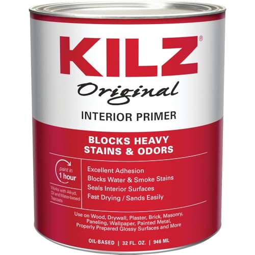 Quart Kilz Original Interior Oil Based Sealer-Primer-Stainblocker [Set of 6]6