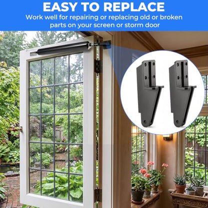2Pack Screen Door Closer Bracket, N349-324 Storm Door Bracket
