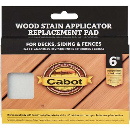 Cabot 140752610 Applicator Pad Refill, 6 Inch