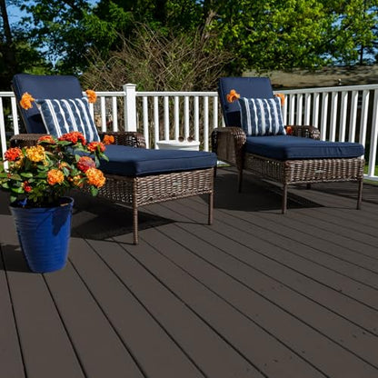 KILZ Over Armor Textured Solid Coating Resurfacer, Hickory Bark 1 Gallon - color: Hickory Bark, style: Smooth