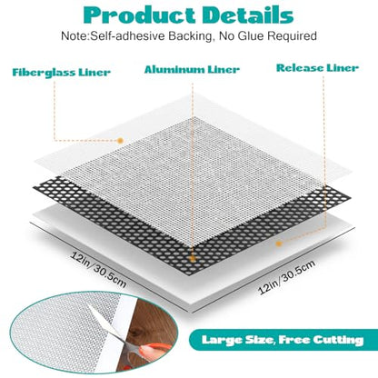 3Pcs Drywall Repair Kit Large Hole, 12 x 12in Self-Adhesive Drywall Patch - size: 3Pcs