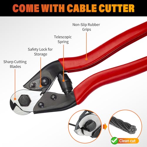 Black Stainless Steel Cable for Railing - 500FT 1/8" T316 Wire Rope - size: 500FT