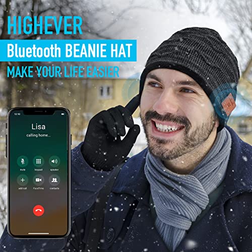 HIGHEVER Magnetic Wristband and Bluetooth Beanie Hat