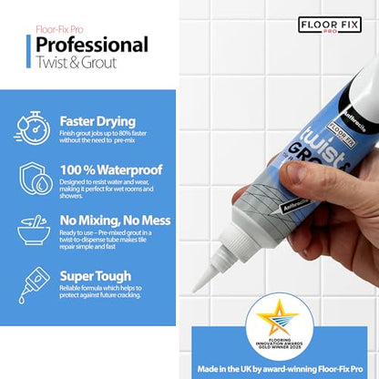 from Floor-Fix Pro Premixed Tile Grout Repair Kit, Beige - color: Beige