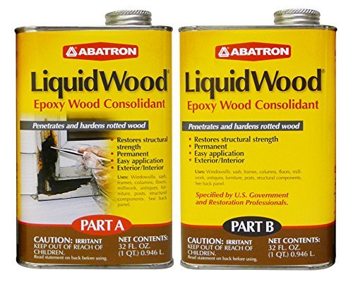 Abatron LiquidWood Epoxy Wood Consolidant, 2 Quart Kit, Part A & B by Abatron