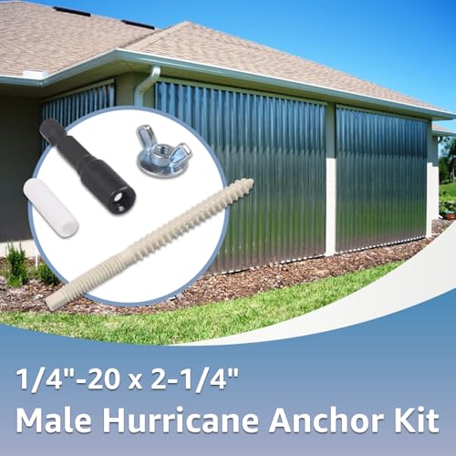 1/4"-20 x 2-1/4"Hurricane Anchor Kit-Hurricane Shutter Hardware Kit(30sets)