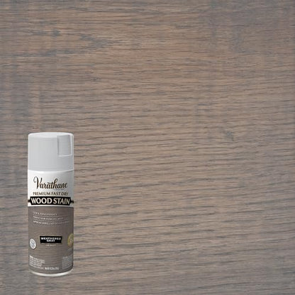 Varathane Premium Fast Dry Weathered Gray Wood Stain Spray - color: Weathered Gray, size: 10.25 Ounce (Pack of 1)