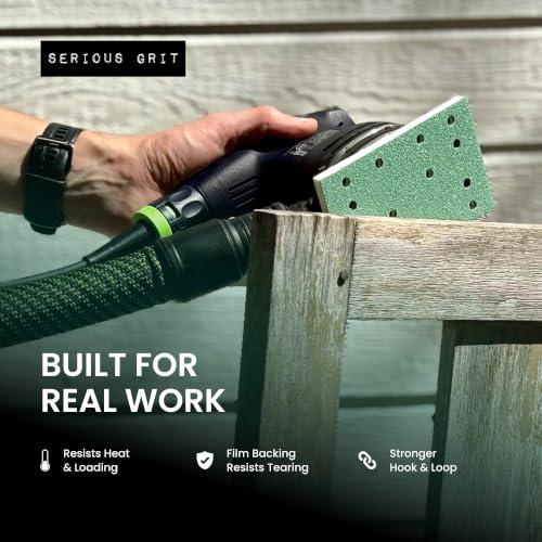 Serious Grit - 3" x 5" (80x133mm) 14-Hole P150 Grit Sandpaper - 50 Pack Box - style: 150 Grit