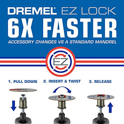 Dremel EZ406-02 EZ-Lock Starter Kit with Rotary Tool Cutting Wheels - size: 1-Pack