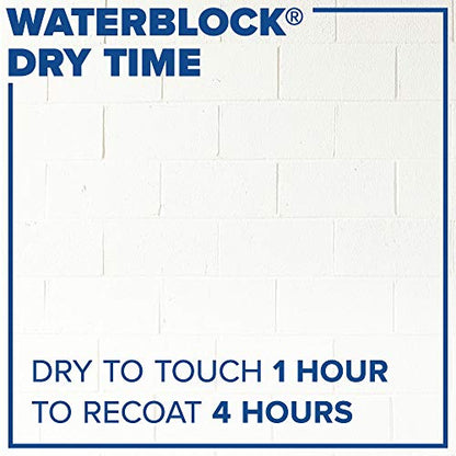 INSL-X WaterBlock Acrylic Masonry Waterproofer Paint, White, 1 Gallon