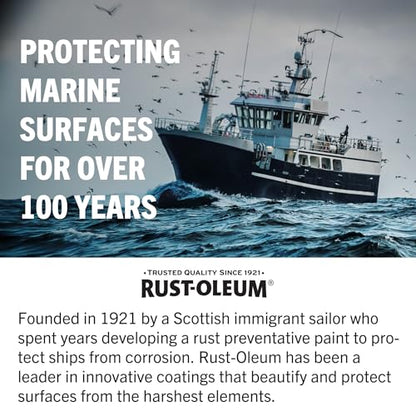 Rust-Oleum Marine Navy Blue Topside Boat Paint - color: Navy Blue, size: 32 Fl Oz (Pack of 4)