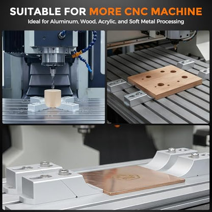 CNC Clamps Low Profile, Low Profile CNC Toe Clamps, Aluminum Side Clamp