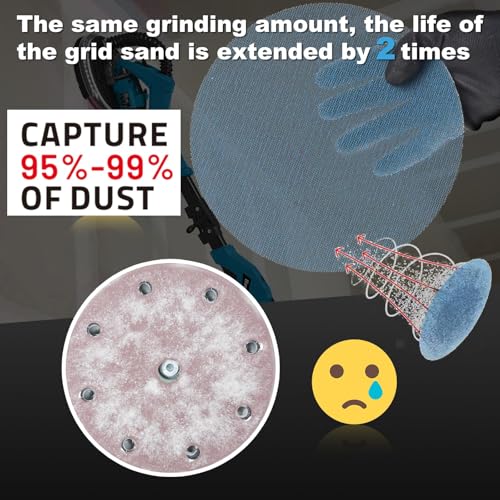 9 Inch Drywall Sanding Discs 80 Grit 10PCS Mesh Sandpaper Ceramic Abrasive - style: 80 grit