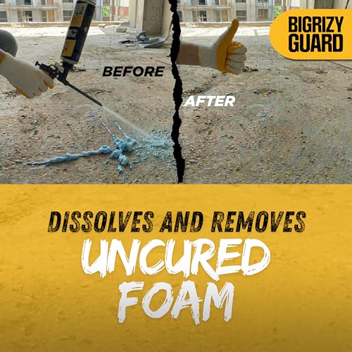 Spray Foam Gun Cleaner 16.9 Fl oz, Dissolves Uncured Expanding Foam, 1 Pack - size: 1 Pack, style: Foam Cleaner