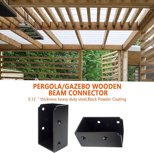 36Pcs Deck Railing Brackets Connectors,Heavy Duty Steel 1.2 inch Thickness Concealed Brackets for 2"x4" (Actual 1.5"x3.5") Wood Posts for Deck Railing,Fence,Porch, Garden Pergola - size: Parallel