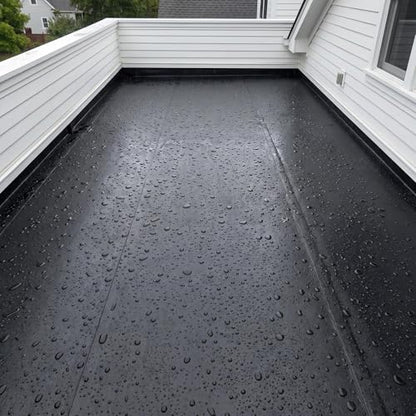 Pushglossy 1 Roll EPDM Rubber Roofing Membrane 50 Mil, 19.6" x 25 Ft, Black - color: Black, size: 19.6" x 25 Ft