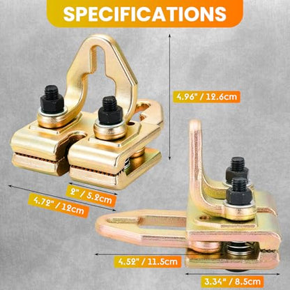 Auto Body Frame Puller, Right Angle 2-Way Self-Tightening Panel Clamp