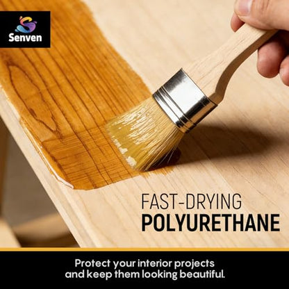 Polyurethane Wood Finish Water Based Polyurethane Clear Gloss Wood Protection Polyurethanes Waterproof Coating, Fast Dry Polyurethanes Sealant, Easy Clean Up 100ml