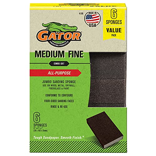 Gator Multi-Surface Sanding Sponge, 80/120 Grit - size: Medium/Fine