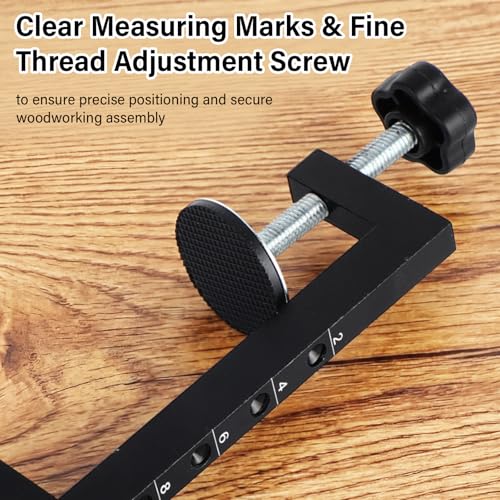 4 Pcs Large Desk C-Clamp Range of 0-5.63 Inch Heavy Duty Steel Adjustable Table Metal G-Clamp Cabinet Installation Furniture Face Frame for Fastening Welding Building Woodwork Metal Work