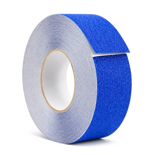 WOD Heavy Duty Anti Slip Tape Dark Blue - 2 inch x 30 ft. Non Skid Treads Weather Proof Indoor/Outdoor Traction Tape for No Slip Stairs ASTC32 - color: Dark Blue, size: 2 Inch (50mm)