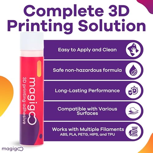Magigoo All-in-One 3D Printer Bed Adhesive Glue to Reduce Warping, 120mL - size: 120mL Bottle