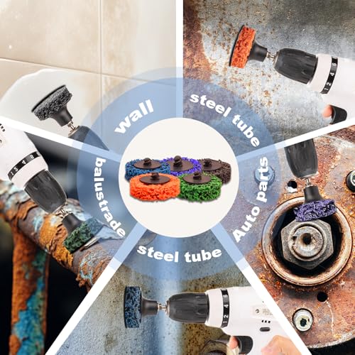 HOMO FABER 46 PCS 2 Inch Strip Discs, 2 Inch Sanding Discs Kit Quick Change - style: 46pcs - 2'' Strip Discs