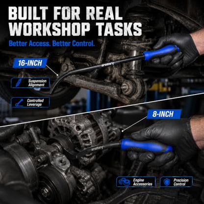 Indexing Pry Bar Set for Auto Engine Suspension Alignment Repair - size: 2-Piece Set
