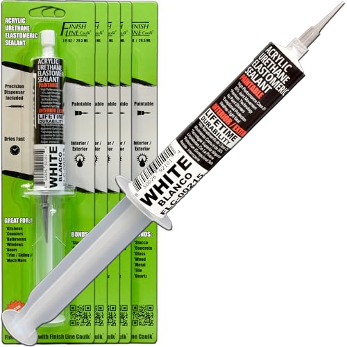 30mL Pre-Filled Precision Caulk Applicator White 5-Pack - color: White