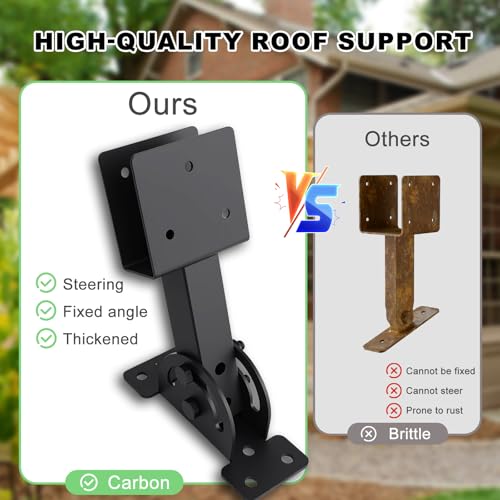 2x4 Heavy Duty Roof Riser Brackets Kit 3 Pcs, - size: 2x4-3