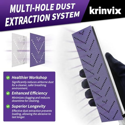 120 Grit Purple Hook & Loop Sandpaper Roll, 70mm x 12m, Ceramic Abrasive with Multi-Hole Dustless Design for Automotive, Wood & Metal, Ideal for Body Repair, Paint Prep & Coating Removal - style: 120 Grit