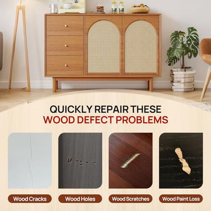 Boncart Wood Furniture Repair Kit, Wood Touch up Fillers - color: 10 Colors