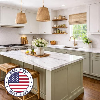Giani Marble Easy Epoxy Countertop Paint Kit (Carrara White) - color: Carrara White