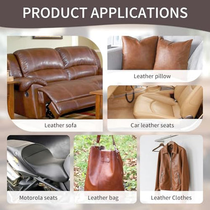 BSZHTECH Self Adhesive Leather Repair Patch Tape for Couch Sofa Dark Brown - color: Dark Brown, size: 35.4X157IN