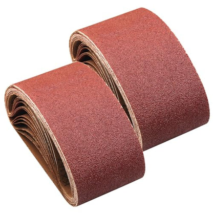 4 x 21-Inch Sanding Belts for Belt Sander 4x21, 40 80 120 240 Grit, 24 PCS - size: 4x21 inch