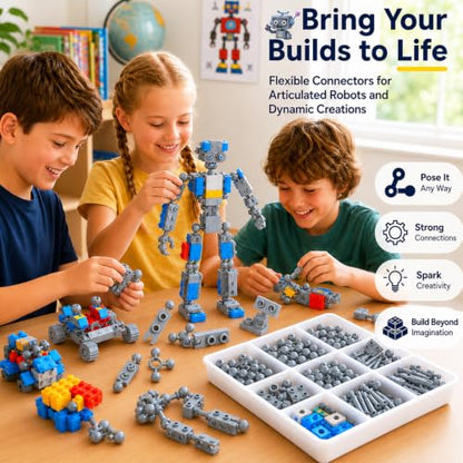 Plate 1x2 Ball Joints Socket - 250pcs Connector Accessories Classic Bricks - color: Light Gray
