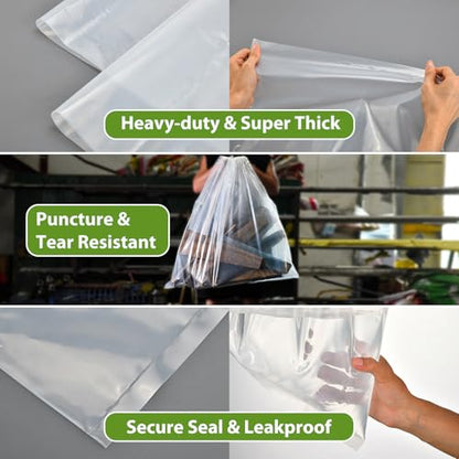 Dust Collector Bags 6 Pcs 7Mil 19.5" Dia 35-70 Gal 31"x40" for Woodworking