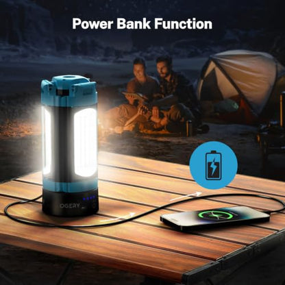 OGERY Rechargeable 10000mAh Camping Light with Stand - color: Blue