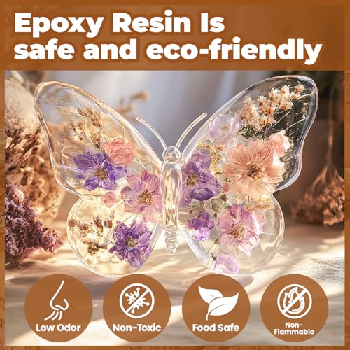 Table Top Epoxy Resin Kit 1Gallon，Crystal Clear Resin Casting Supplies
