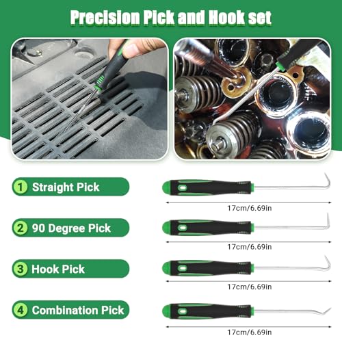 Uolor 415Pcs Trim Removal Tool, Car Panel Door Radio Removal Kit, Auto Push Pin Bumper Retainer Clip Set, Fastener Terminal Remover Tool Adhesive Cable Clips Auto Clip Pliers