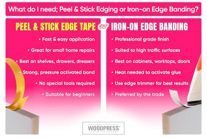 1&3/16" Matt White Peel & Stick Melamine Edge Banding, 25 ft - size: 1 & 3/16 inch
