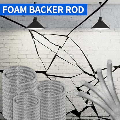 Foam Backer Rod for Gap, 1/4 Inch X 33 ft, Gray