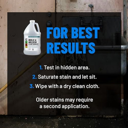 CLR PRO Heavy Duty Mold and Mildew Stain Remover, 1 Gallon Bottle