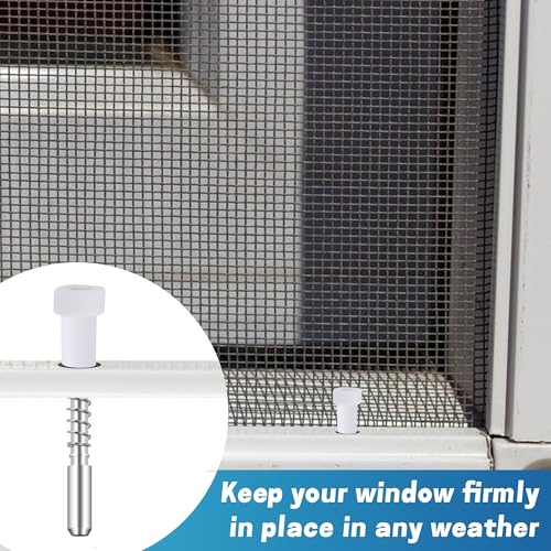 30 Pack Window Screen Plunger Latches with Cap, Window Screen Clips - color: 30 Pcs
