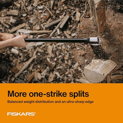 Fiskars X25 Splitting Axe 28", Wood Splitting Axe for Medium to Large Logs - style: 28" Splitting Axe