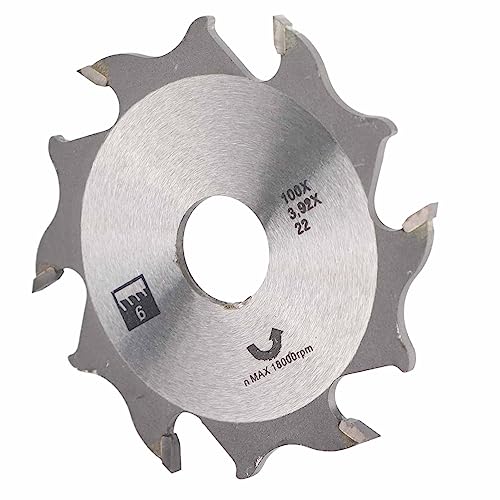 Biscuit Joiner Blade Replacement, 4-Inch 6-Tooth Biscuit Joiner Tool for Woodworking, Carbide Replacement Blade