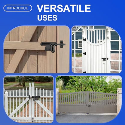 Slide Bolt Gate Latch, 2 Pack Heavy Duty Slide Latches - size: 2 Pack